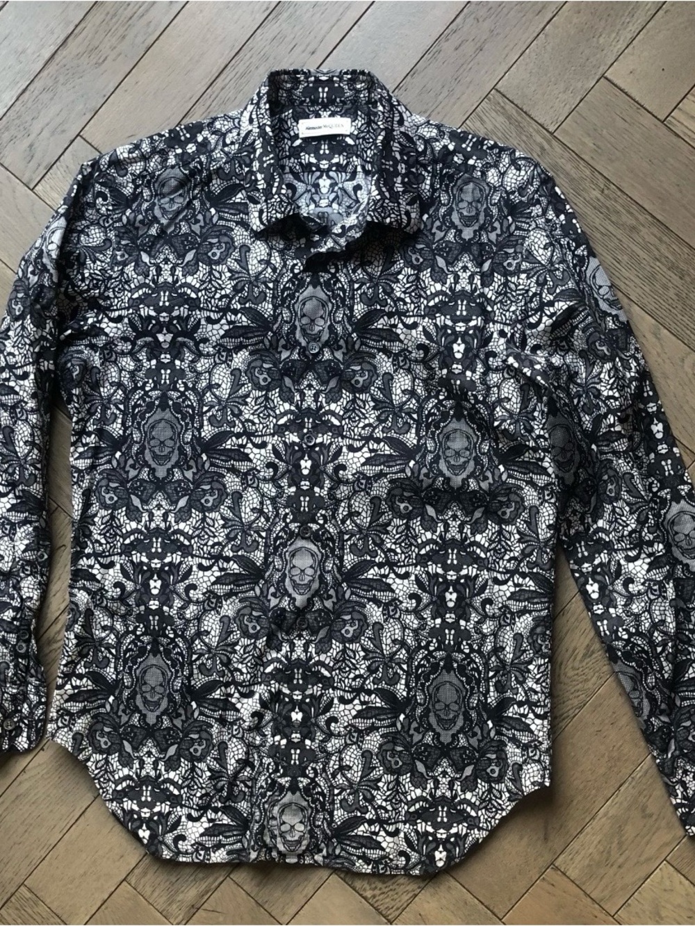 Alexander McQueen Vanity pattern button down shirt